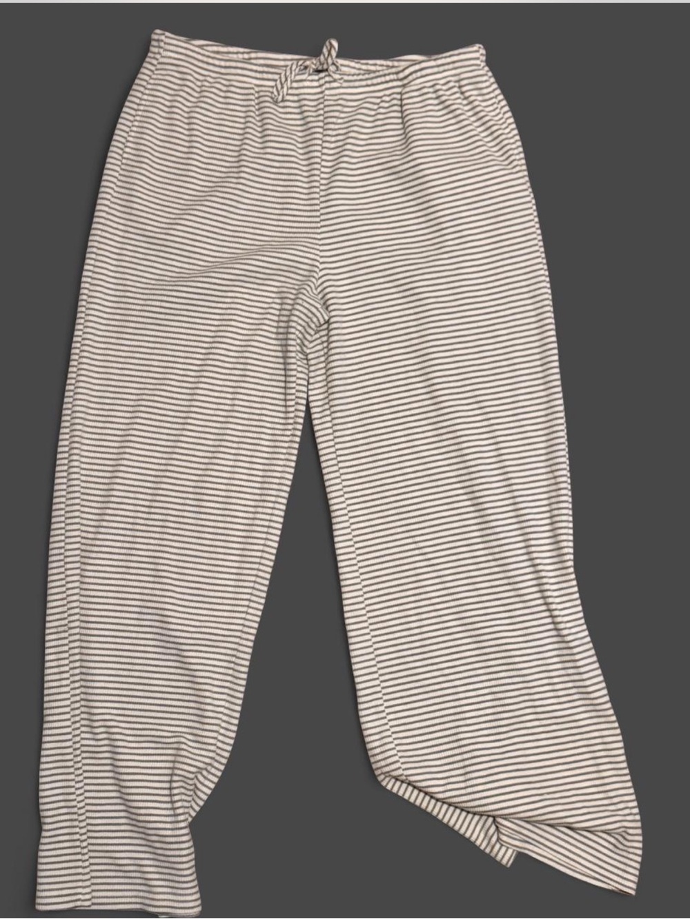 Henley Textured Striped Pants